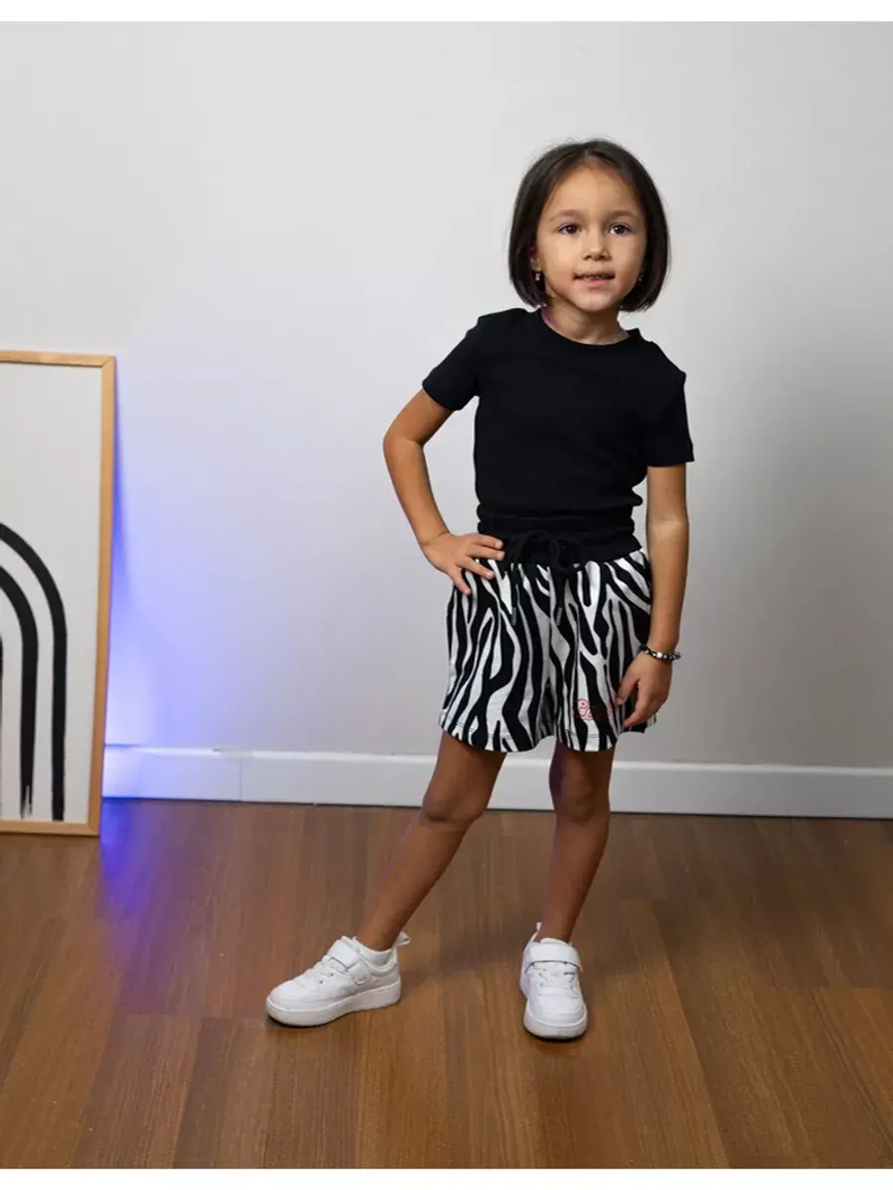 Костюм для девочки, футболка и шорты