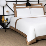 Постельное белье Frette Linear Milk/Teak (240 x 220 см)