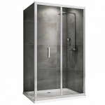 Душевой уголок ABBER Sonnenstrand AG07110-S90 стекло прозрачное/профиль хром