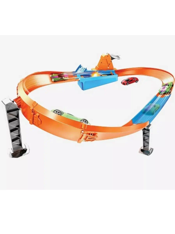 Автотрек Хот Вилс трек трасса Чемпион гонок GJM75 с машинкой