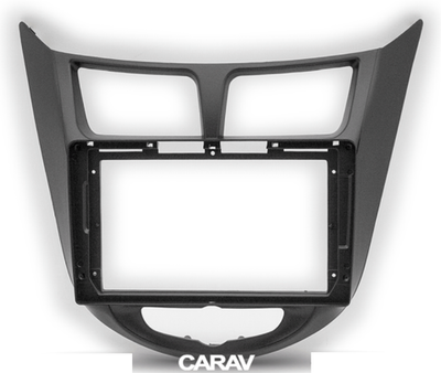 РАМКА HYUNDAI Solaris, i-25, Accent, Verna 10-17 / DODGE Attitude 11-14 9" черная CARAV 22-1535
