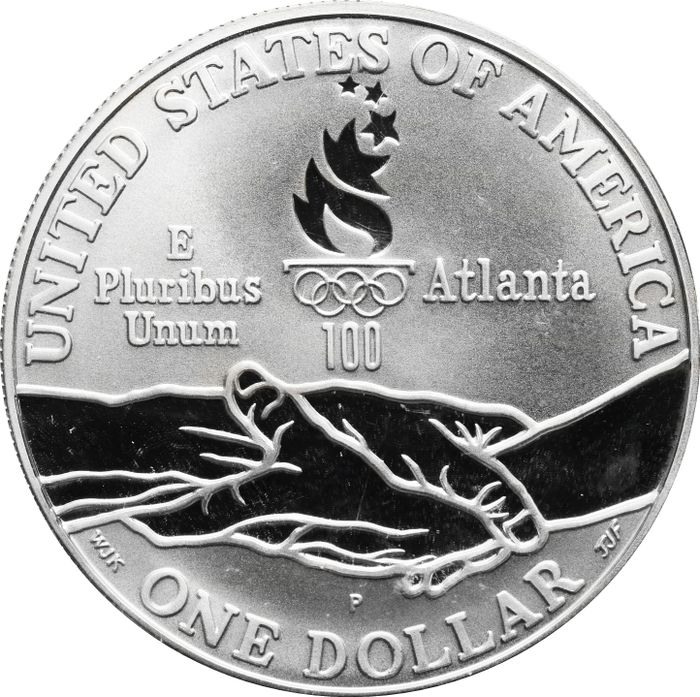 1 доллар 1995 США «X летние Паралимпийские Игры, Атланта 1996 - Бег»