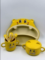 Набор для кормления бамбуковый детский от 6 месяцев новинка.