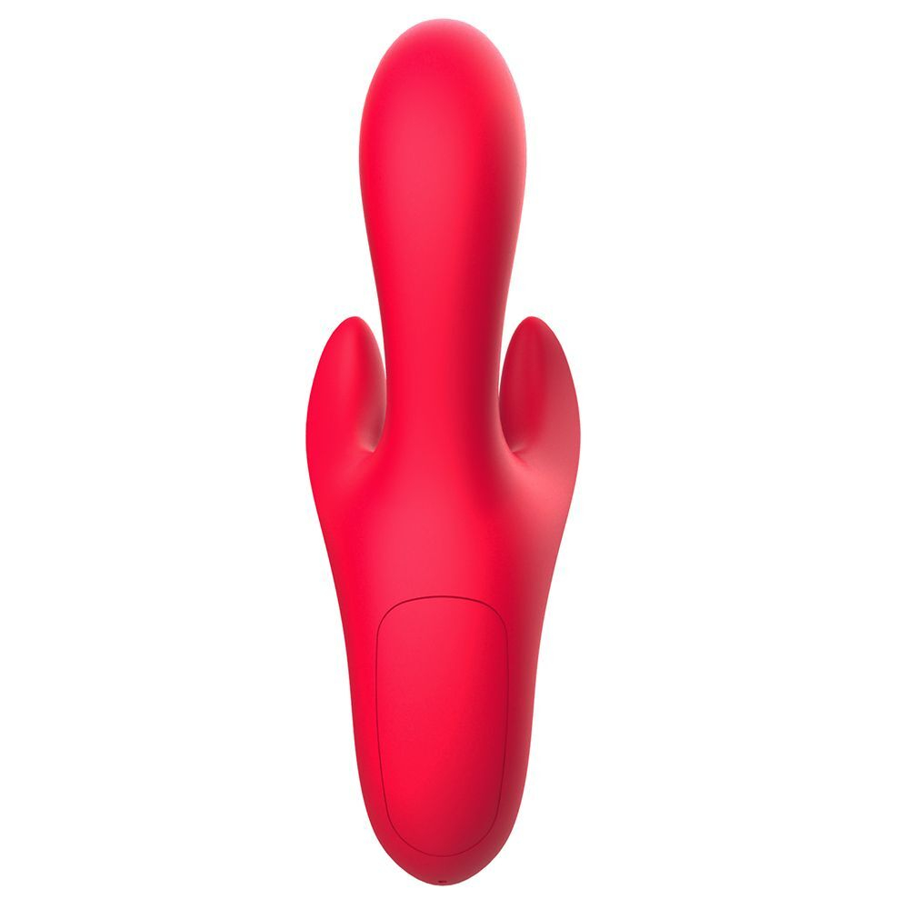 Красный вибратор-кролик с 4 моторами Shakira (Цвет: красный)