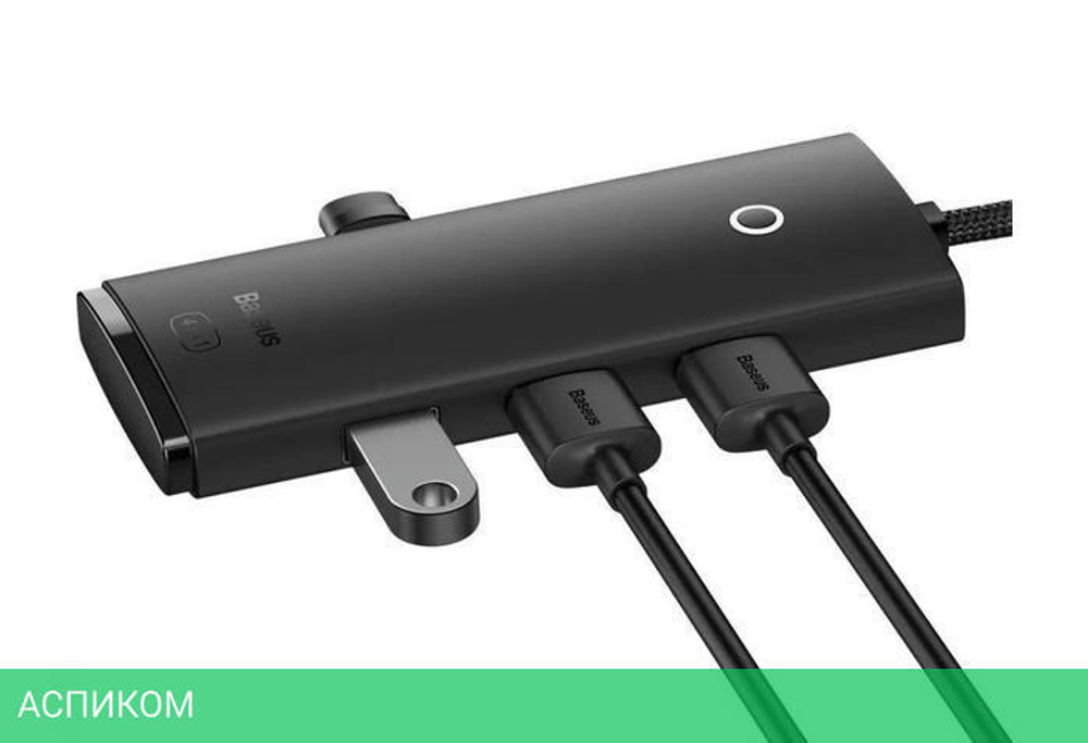 USB-хаб Baseus Lite Series Black (WKQX030101)