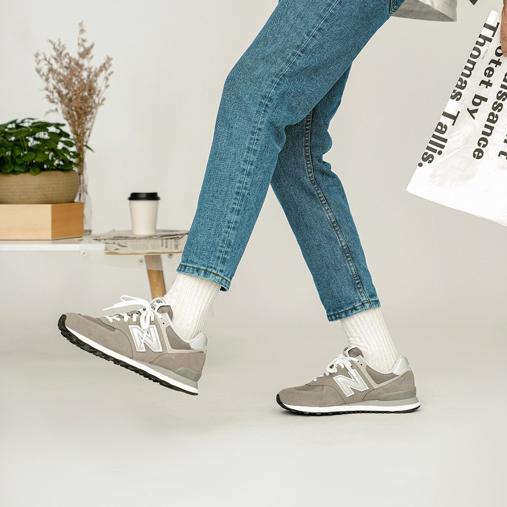 New Balance NB 574 Suede Abrasion Resistant Breathable Balance Low top Casual City Commuting Running Shoes Unisex Gray