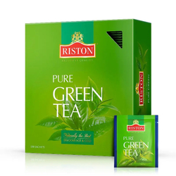 Чай в пакетиках зеленый Riston Pure Green Tea, 100 шт