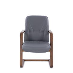 Кресло Комо Н/п дерево D8 (темный орех) S-0422 (темно-серый)