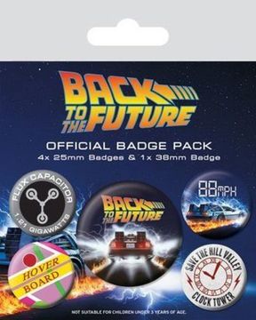 Лицензионные набор значков Назад в Будущее/Back to the Future