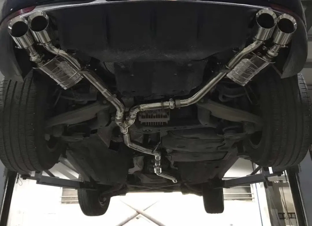 Спортивная выхлопная система с заслонками для Porsche Macan 95B.1 3.0T/3.6T 2014-2018 Порше Макан