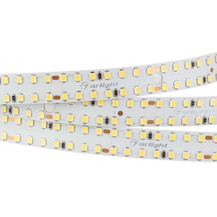 Светодиодная лента Arlight20W/m 280LED/m 2835SMD холодный белый 2,5M S2-A280-15mm 24V White6000 023399(2)