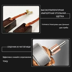 RS550 13 зубов (9,2 х 5,2 мм) DC 21V 27500RPM высокоскоростной микромотор с 13 зубьями шестерни для электрической дрели / пилы / шуруповерта