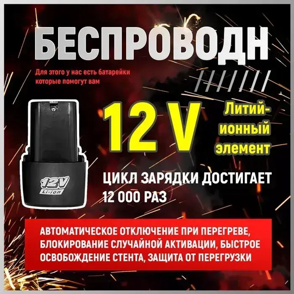 JUNLONG Болгарка аккумуляторная мини ушм / Угловая шлифовальная машина 19500 об/мин