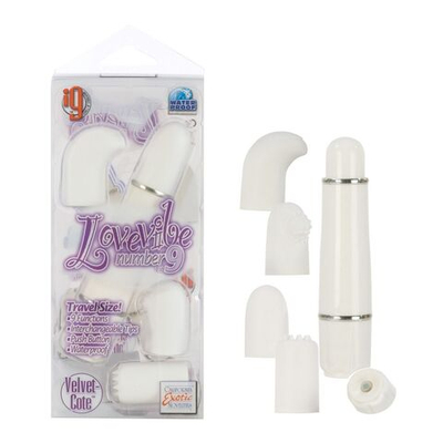 Вибронабор Lovevibe Number 9 - 11 см. (Цвет: белый)