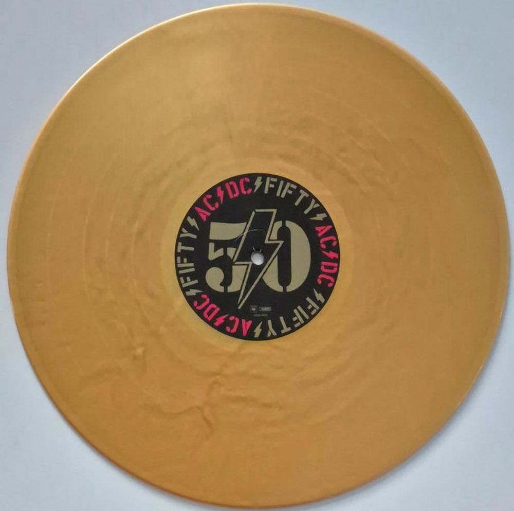 AC/DC - Back In Black (LP, Reissue, 50th Anniversary, 180g, Gold Vinyl) Новая запечатанная виниловая пластинка