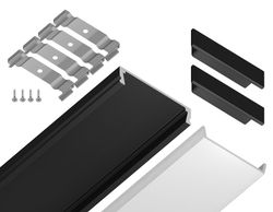 Ambrella Алюминиевый профиль накладной 23.8*6 для светодиодной ленты до 20мм Alum Profile GP1800BK