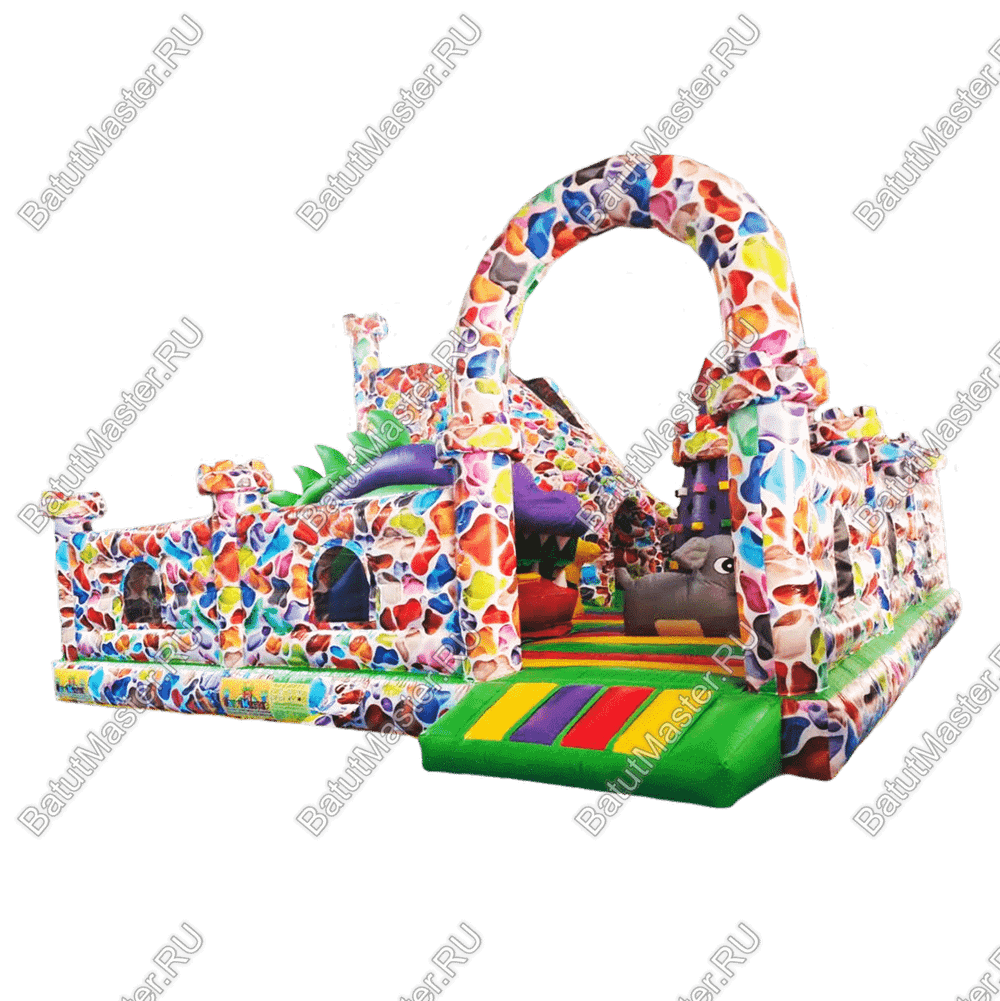 Коммерческий надувной батут Средневековое приключение 2