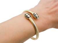 Браслет "Serpenti" с эмалью и стразами