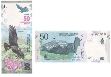 50 песо 2018 (2019) Аргентина