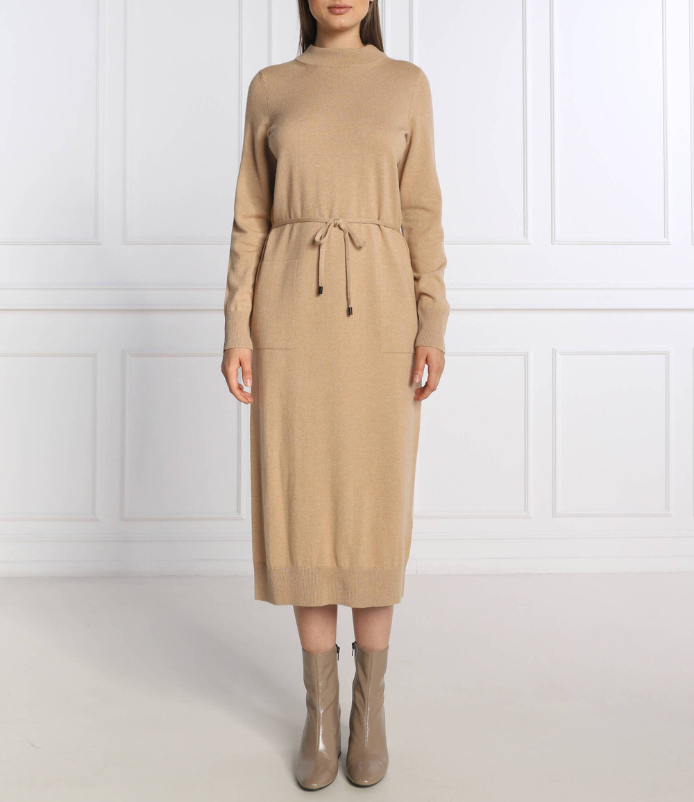 хлопковое платье Peserico - песочный(S92196F12K C9018)