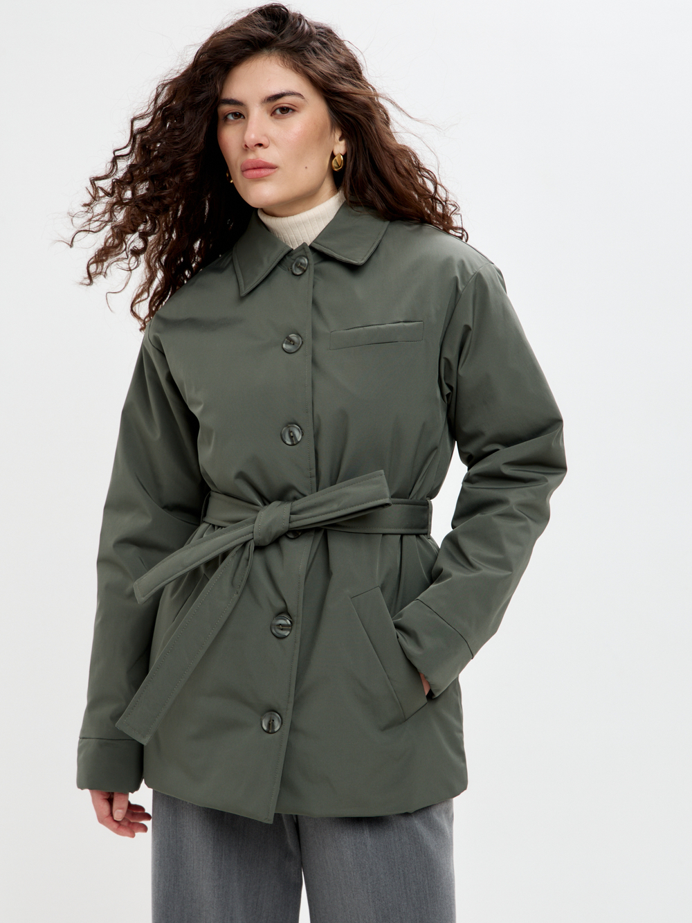 Зеленая куртка Hedman