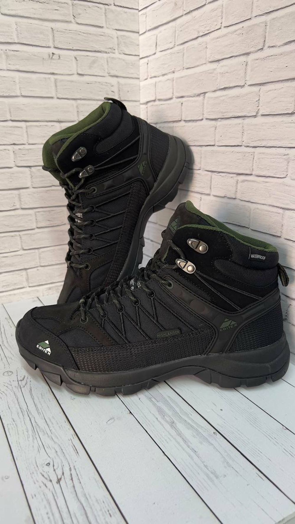 Ботинки Editex Highlander чёрный