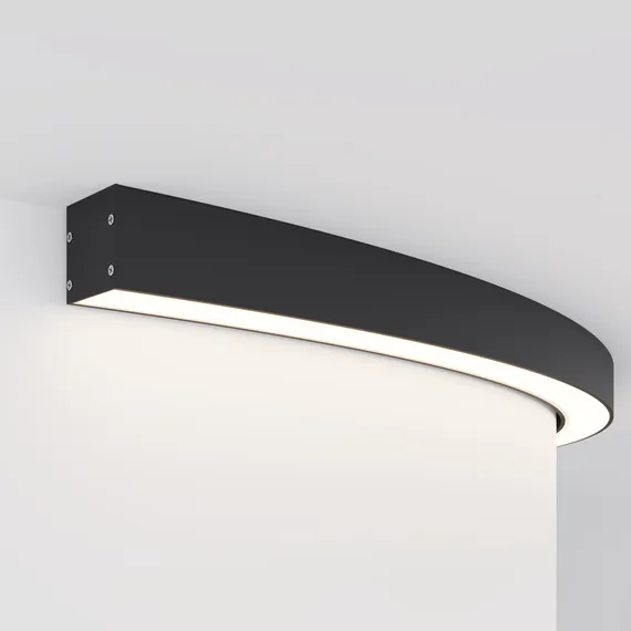 Радиусный профиль 35x35 D1500мм 1/4 круга черный Led Strip alm-3535r-b-d-90°-1.5m