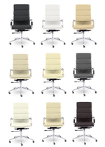 Кресло Кайман Трио СН-303 Софт, высокая спинка, хром, экокожа Santorini