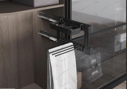 S-6725-A Брючница с органайзером для аксессуаров, Starax, (400х475х290 мм), правая, антрацит