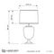 Настольная лампа Lumina Deco Olimpia LDT 304 CHR+WT