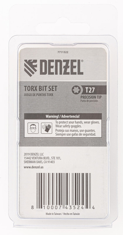 Бита T27x50, 5 шт. Denzel