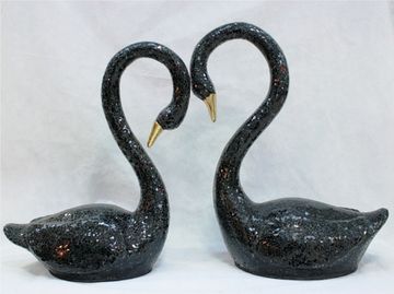 статуэтка напольная 11-25  лебеди Н 75 см