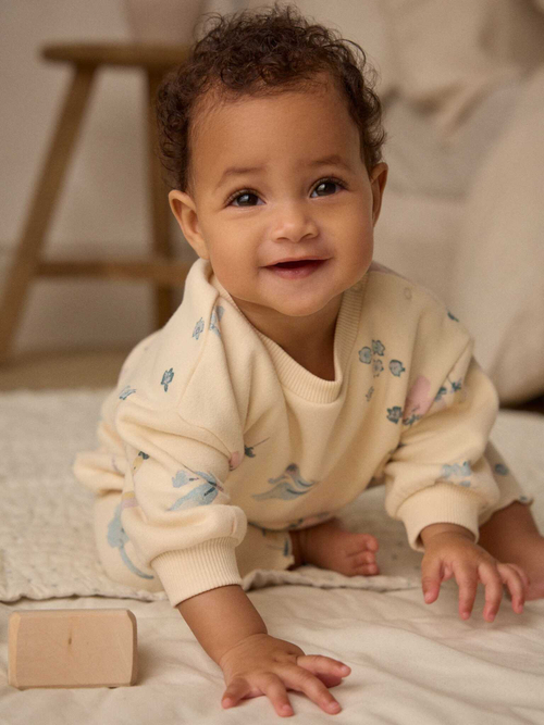 Толстовка и легинсы в комплекте для малышей Next E66-550, Молочный