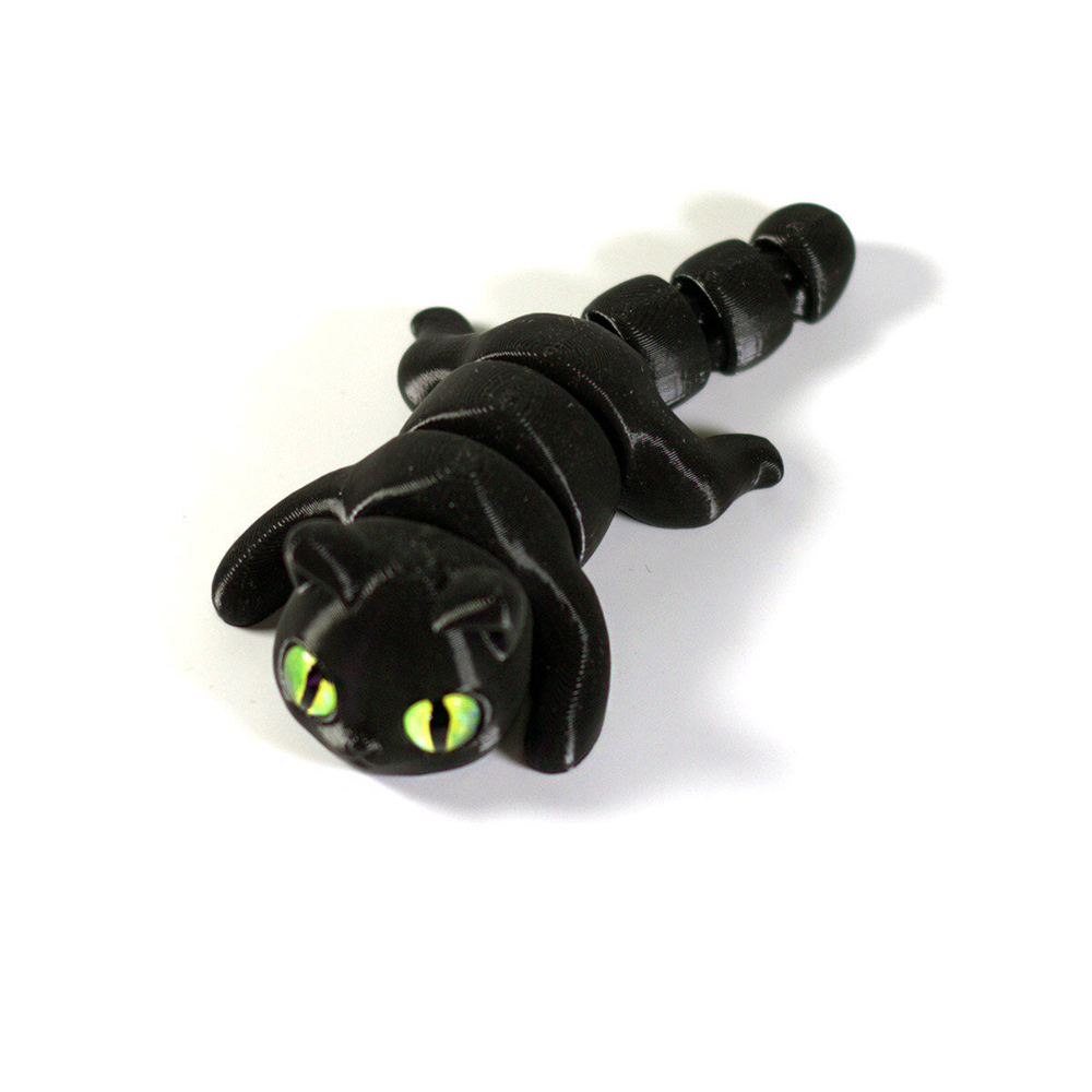 Мини котёнок игрушка антистресс, 10 см., черный