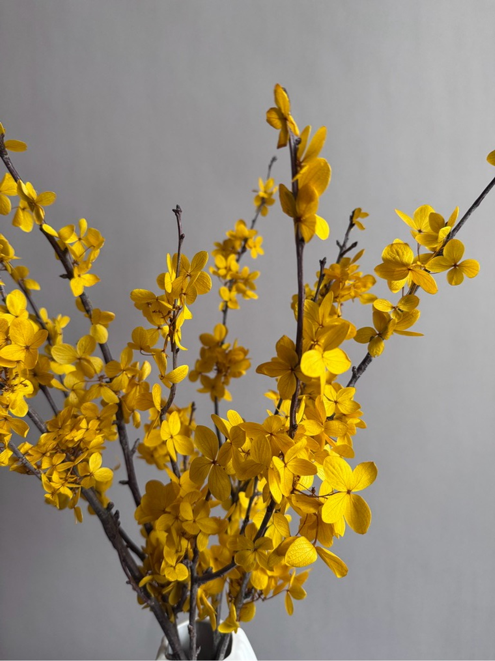 Композиция в вазе Форзиция