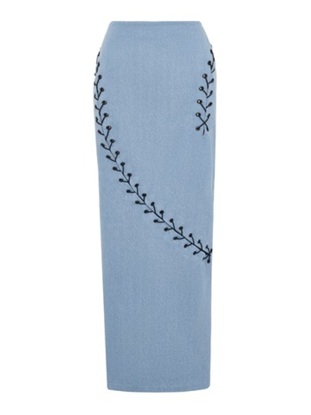 Юбка макси со шнуровкой