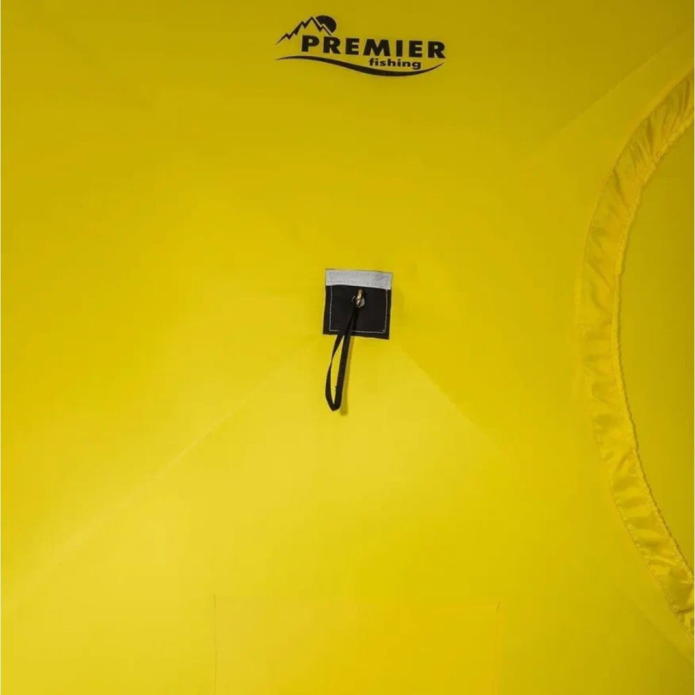 Палатка зимняя утепленная Premier Fishing Куб-2 желтый/серый (PR-WFSCI-180YG)