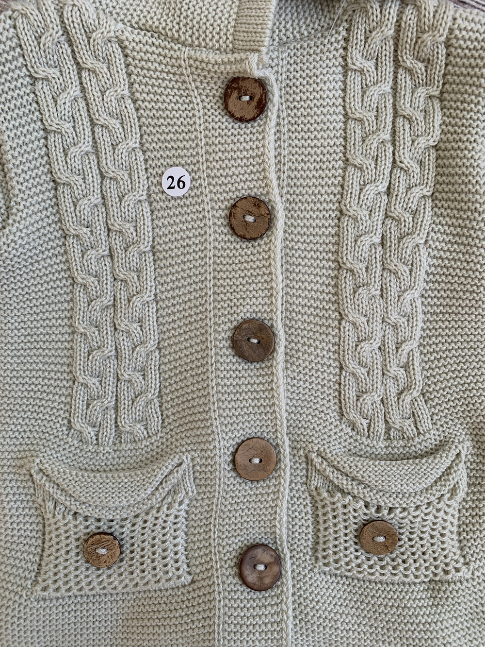 Комбинезон вязаный с капюшоном "АйШах" (штанишки) (Цвет: Синий, Размер: 26)