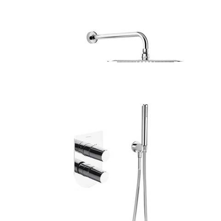 Встраиваемый смеситель для душа с тропическим и ручным душем TZAR K3415021