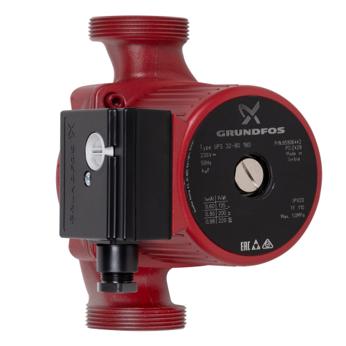 Насос циркуляционный GRUNDFOS UPS 32-80 EU, без гаек