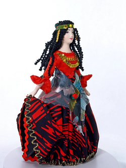 Кукла коллекционная Потешного промысла Цыганка в традиционном наряде