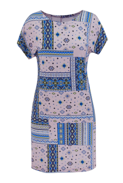 Платье женское 1879оп, син.орнамент #172СО051879оп