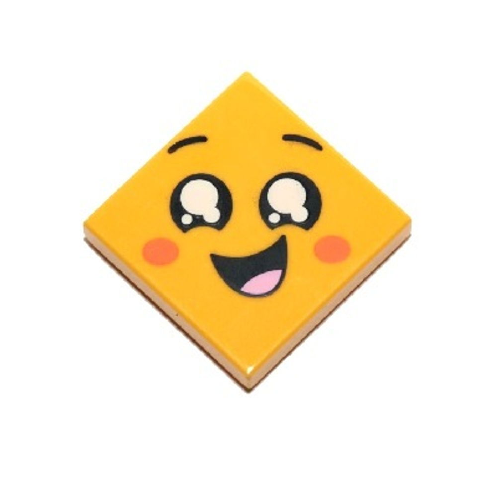Плитка 2 x 2 с изображением лица, улыбающегося 3068pb1199