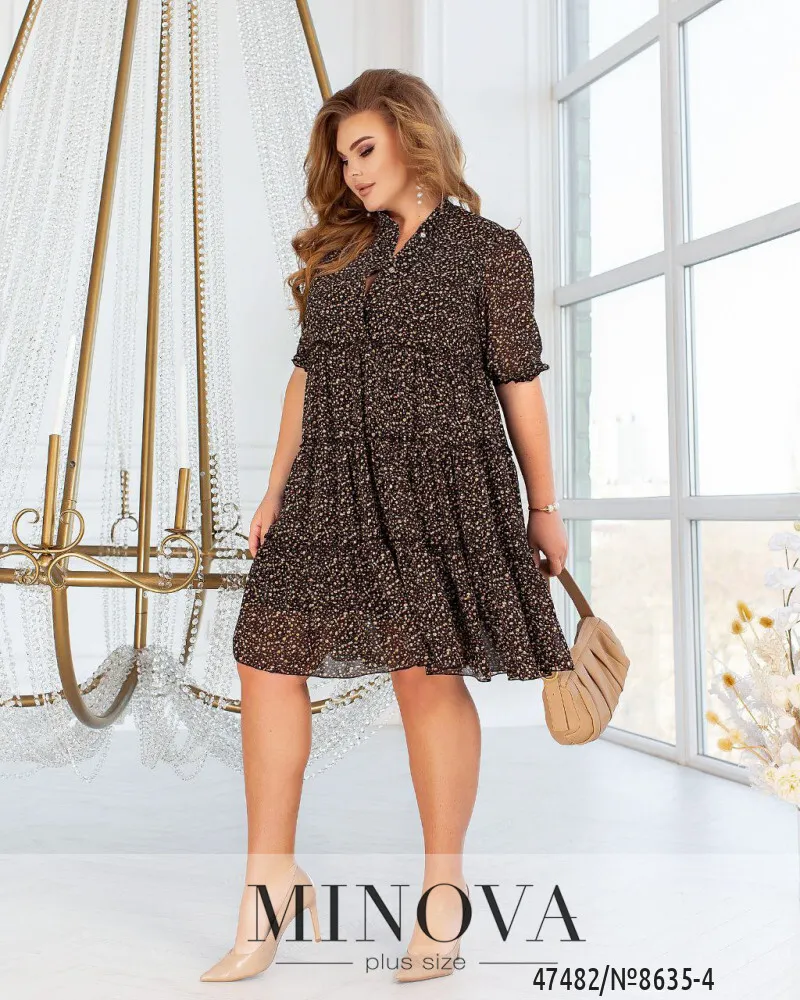Платье 8635-4-чёрный Minova