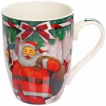 Кружка керамическая 350мл «Новогодня сказка», микс 4рисунка