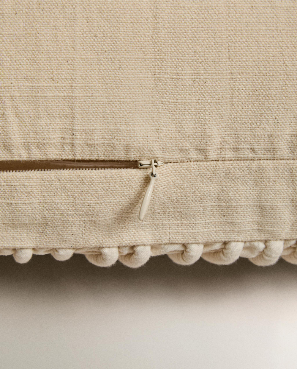 Zara Home наволочка декоративная из хлопка, экрю, 40x60 см · 6362/008