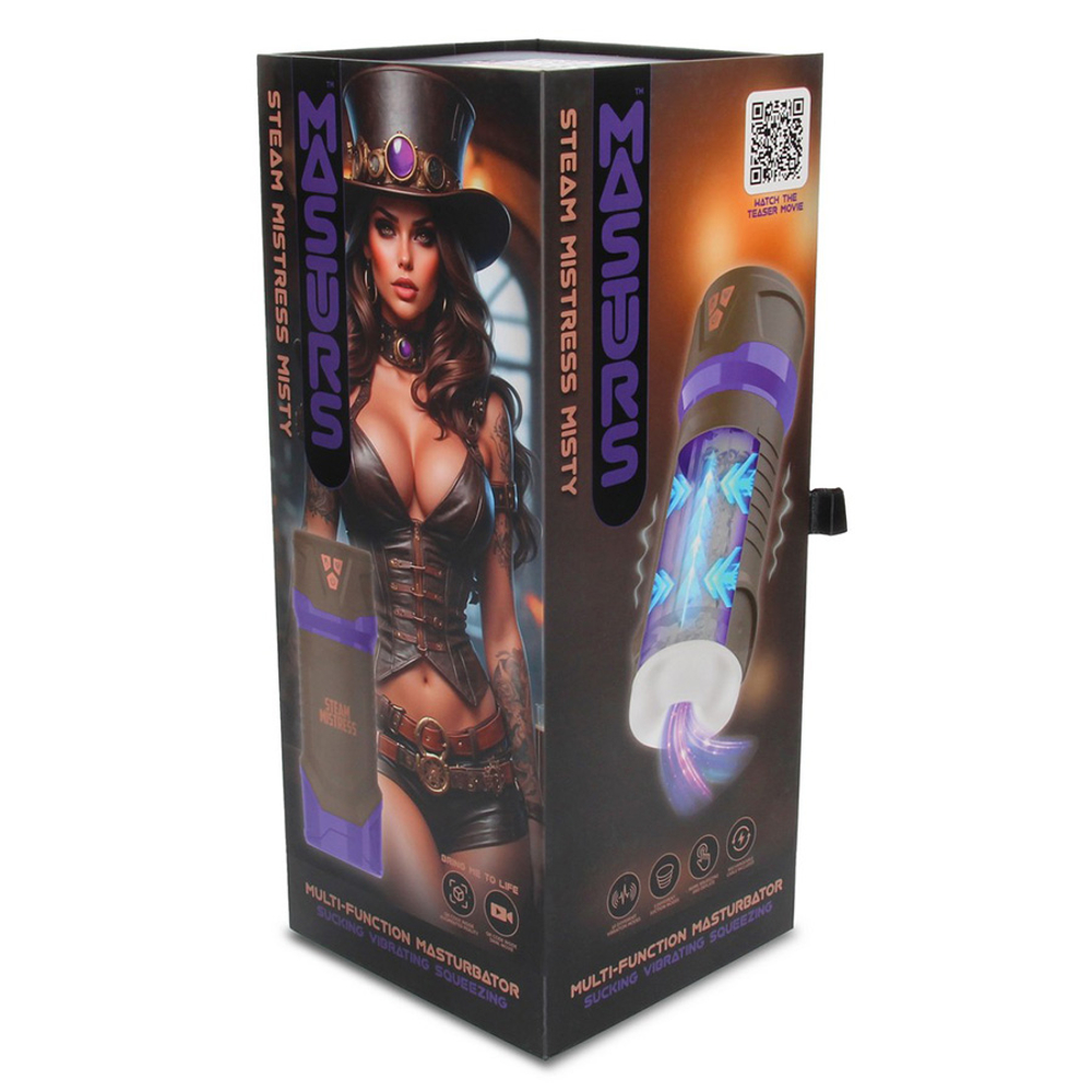 Интерактивный вибромастурбатор с функцией вакуума и сжатия Паровая госпожа Мисти Masturs Misty Steam Mistress Multi Function Masturbator
