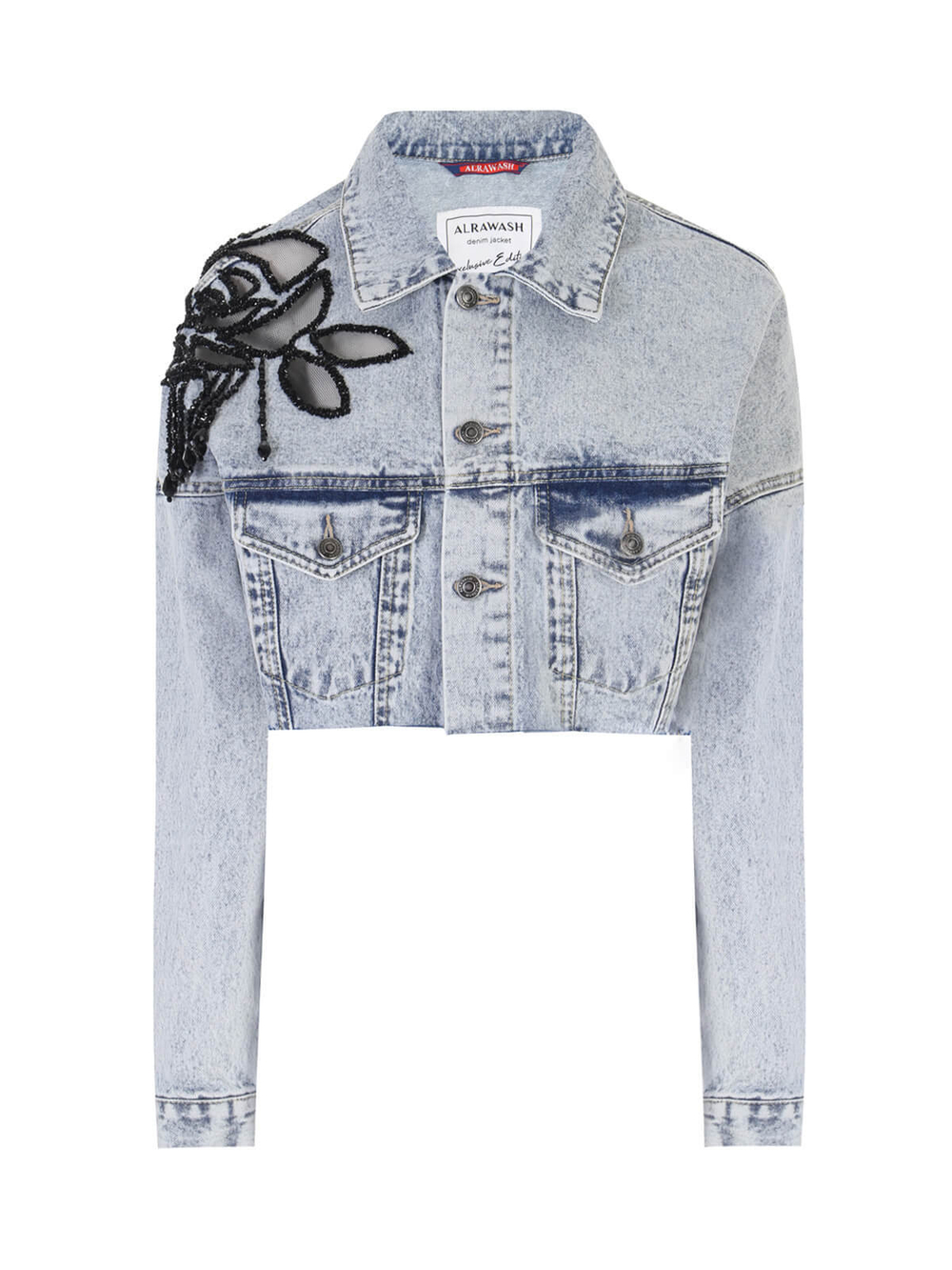 Jaket denim crop new arrivals