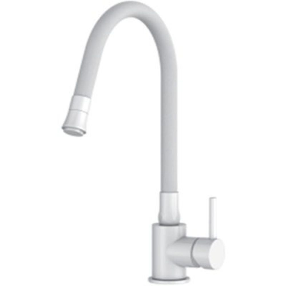 Смеситель для кухни, Frap, гибк излив, с картриджем, бел, F40994-8