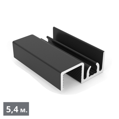 SLIMMAX Рамка узкая плоская (5,40 м) черный матовый (RAL) (AV0734) Aristo